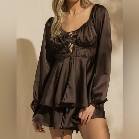 Chocolate Papermoon Romper - Picture 3 of 4